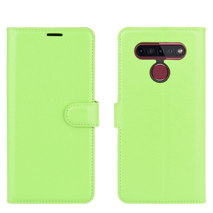 For LG K41S / K51S Litchi Texture Horizontal Flip Protective Case with Holder & Card Slots & Wallet