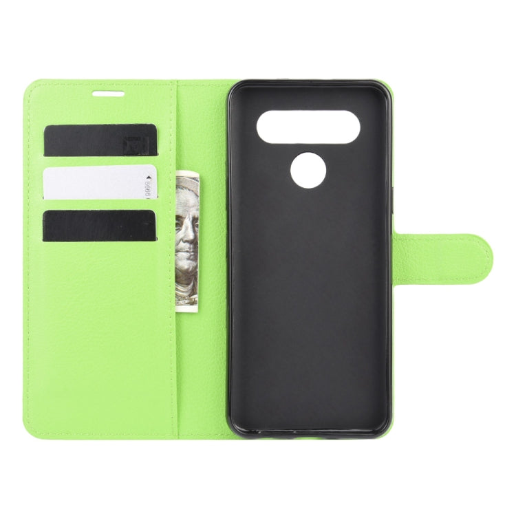 For LG K41S / K51S Litchi Texture Horizontal Flip Protective Case with Holder & Card Slots & Wallet