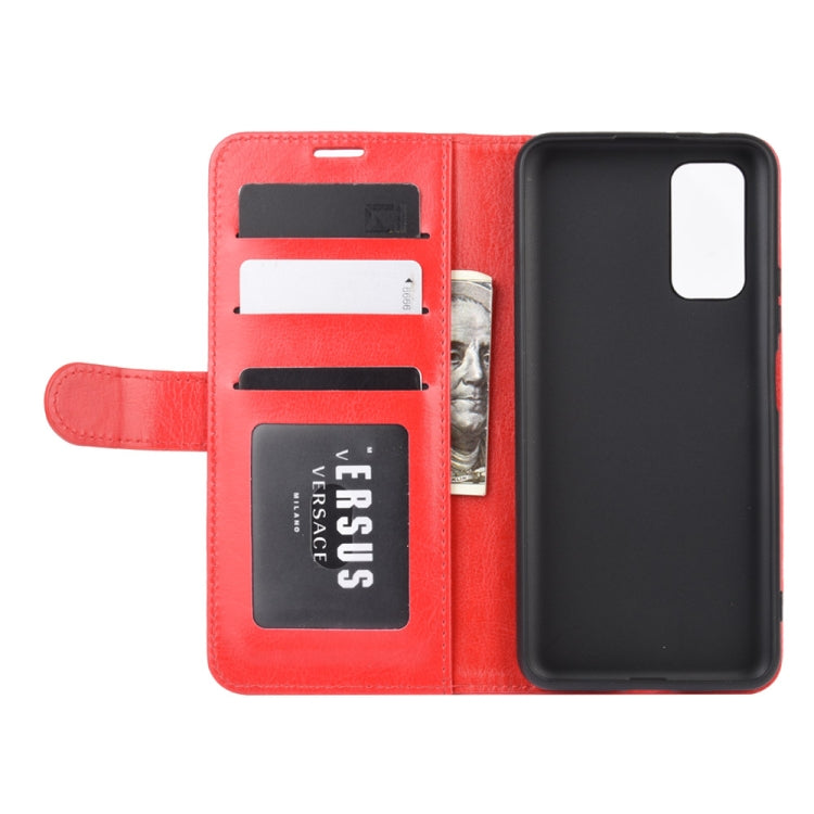 For Huawei Honor Play4 Pro / Honor V30 R64 Texture Single Horizontal Flip Protective Case with Holder & Card Slots & Wallet& Photo Frame