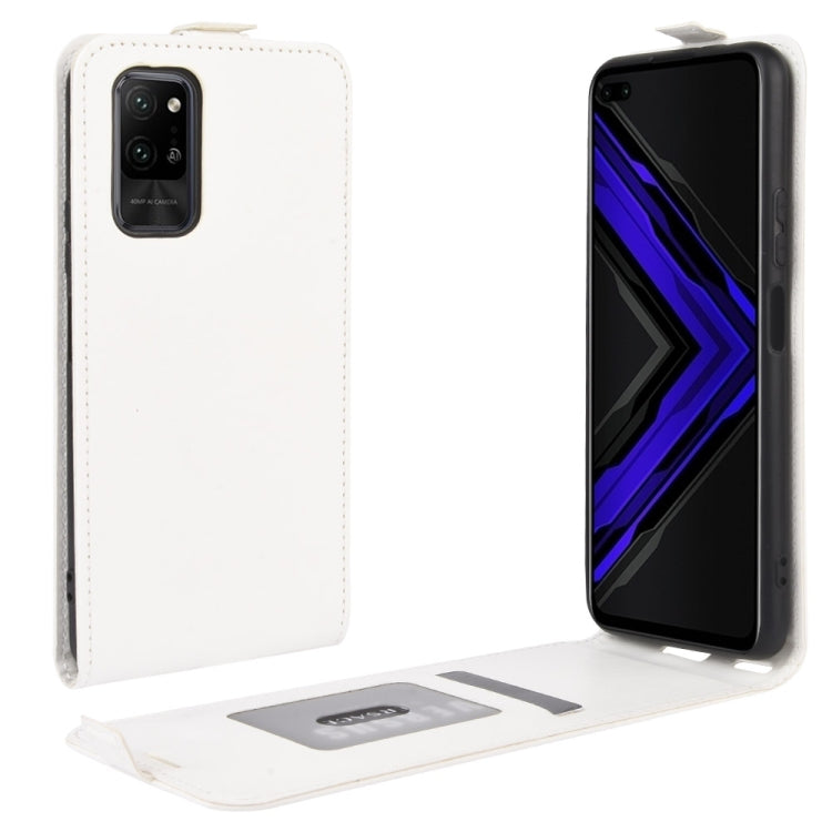 For Huawei Honor Play4 Pro / Honor V30 R64 Texture Single Vertical Flip Leather Protective Case with Card Slots & Photo Frame