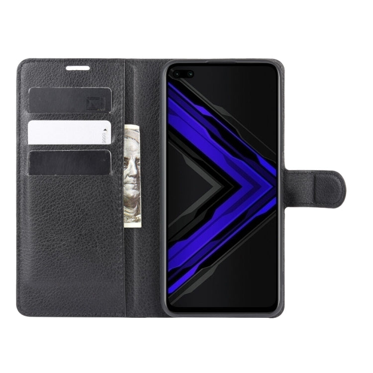 For Huawei Honor Play4 Pro/Honor V30 Litchi Texture Horizontal Flip Leather Case with Holder & Card Slots & Wallet