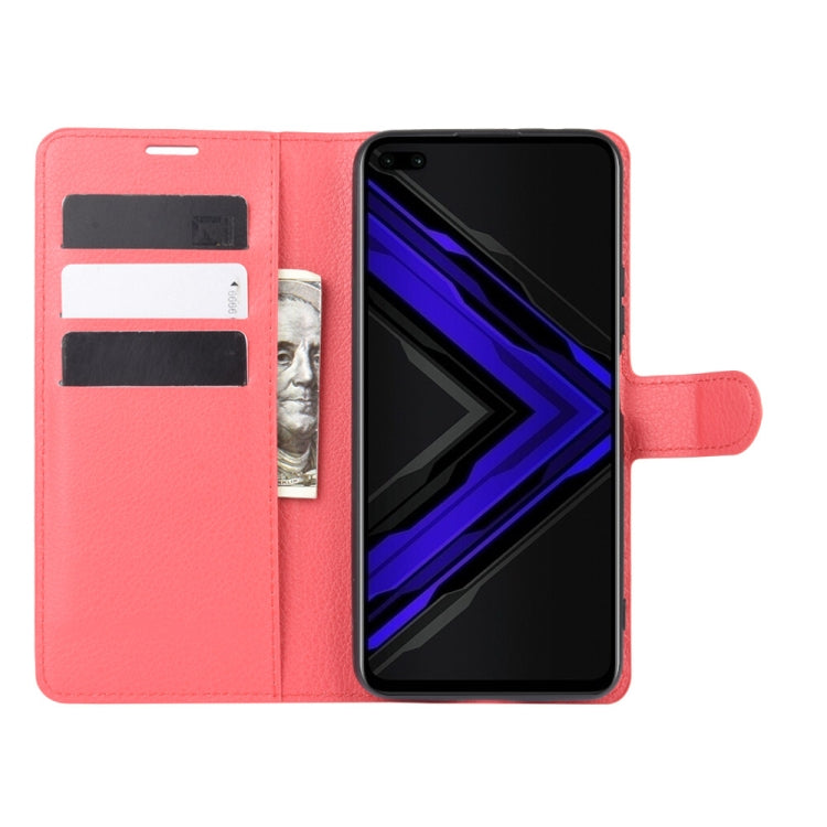 For Huawei Honor Play4 Pro/Honor V30 Litchi Texture Horizontal Flip Leather Case with Holder & Card Slots & Wallet
