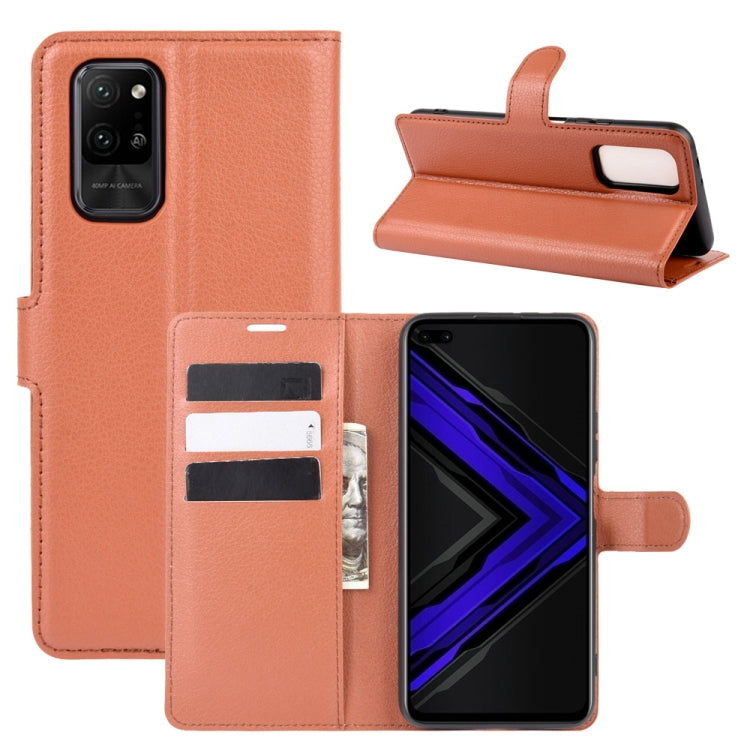 For Huawei Honor Play4 Pro/Honor V30 Litchi Texture Horizontal Flip Leather Case with Holder & Card Slots & Wallet