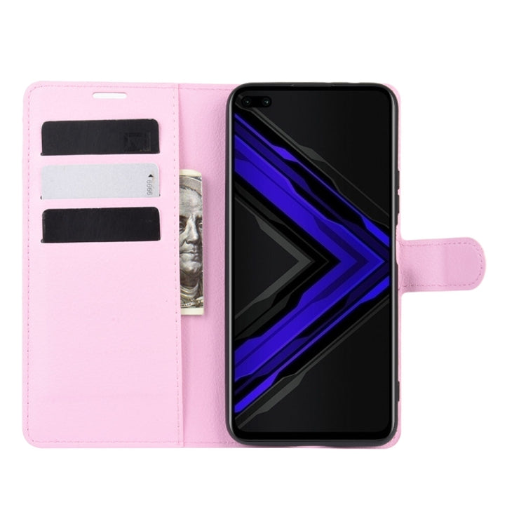 For Huawei Honor Play4 Pro/Honor V30 Litchi Texture Horizontal Flip Leather Case with Holder & Card Slots & Wallet