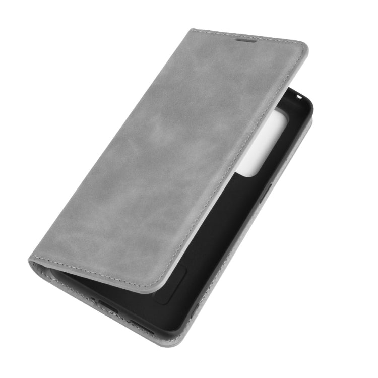 For OPPO Find X2 Pro Retro-skin Business Magnetic Suction Leather Case with Holder & Card Slots & Wallet