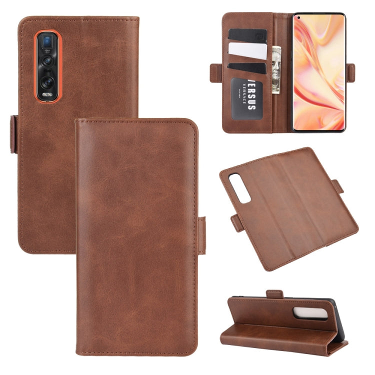For OPPO Find X2 Pro Dual-side Magnetic Buckle Horizontal Flip Leather Case with Holder & Card Slots & Wallet