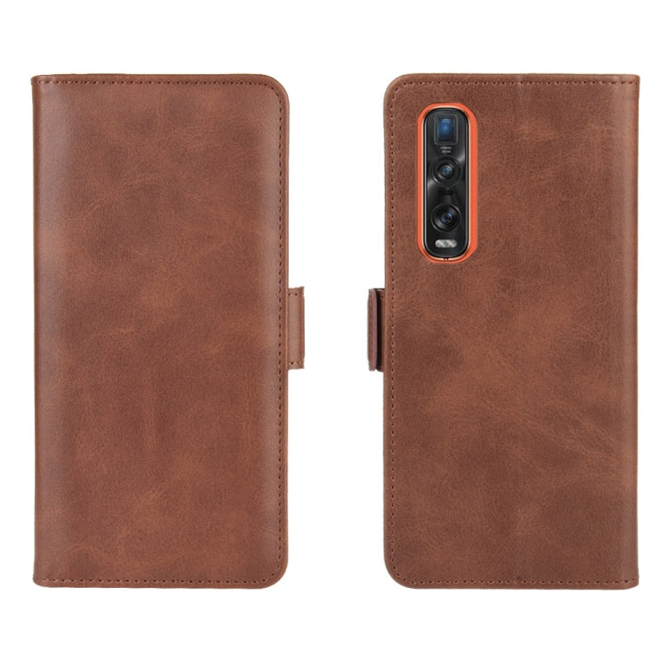 For OPPO Find X2 Pro Dual-side Magnetic Buckle Horizontal Flip Leather Case with Holder & Card Slots & Wallet