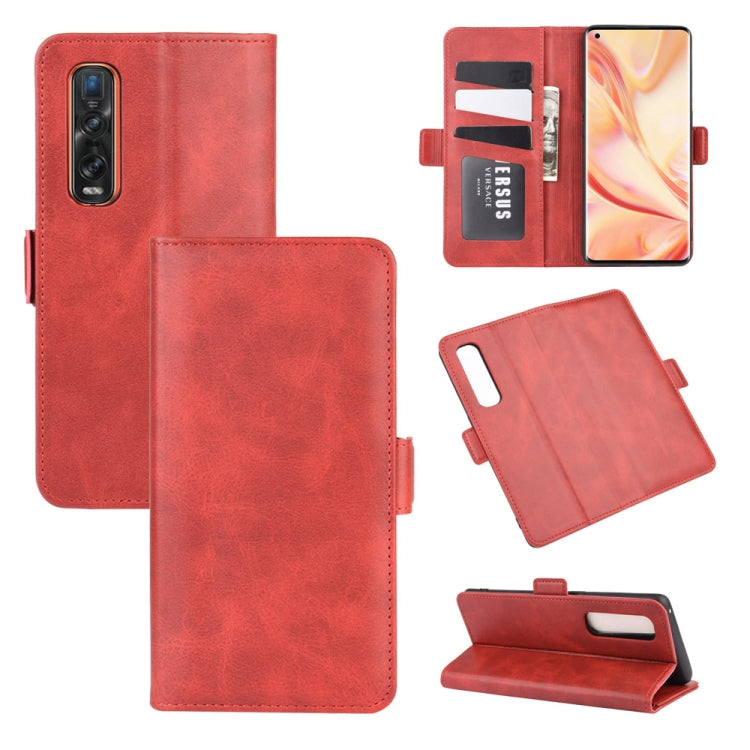 For OPPO Find X2 Pro Dual-side Magnetic Buckle Horizontal Flip Leather Case with Holder & Card Slots & Wallet