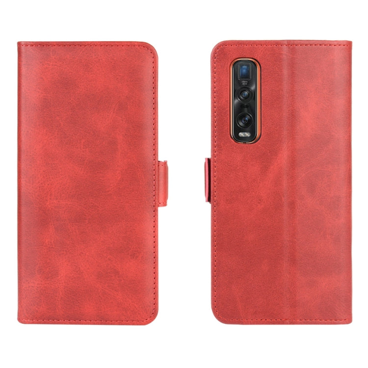 For OPPO Find X2 Pro Dual-side Magnetic Buckle Horizontal Flip Leather Case with Holder & Card Slots & Wallet