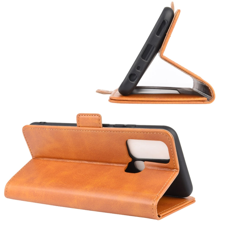 For Vivo Y50/Y30 Dual-side Magnetic Buckle Horizontal Flip Leather Case with Holder & Card Slots & Wallet