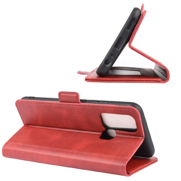 For Vivo Y50/Y30 Dual-side Magnetic Buckle Horizontal Flip Leather Case with Holder & Card Slots & Wallet