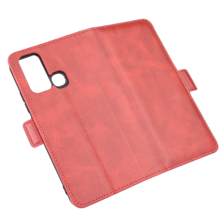 For Vivo Y50/Y30 Dual-side Magnetic Buckle Horizontal Flip Leather Case with Holder & Card Slots & Wallet