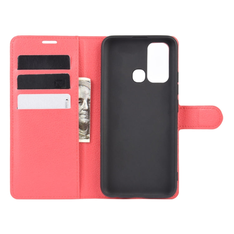 For Vivo Y50/Y30 Litchi Texture Horizontal Flip Protective Case with Holder & Card Slots & Wallet