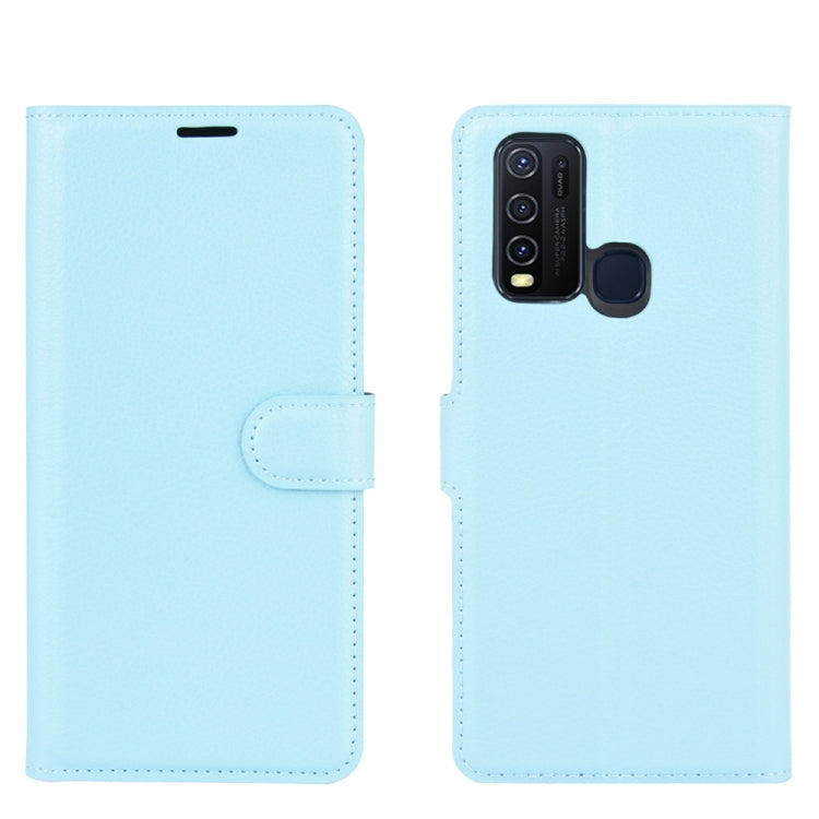 For Vivo Y50/Y30 Litchi Texture Horizontal Flip Protective Case with Holder & Card Slots & Wallet