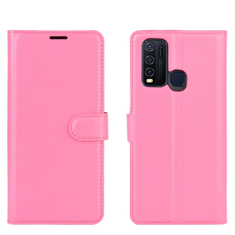 For Vivo Y50/Y30 Litchi Texture Horizontal Flip Protective Case with Holder & Card Slots & Wallet