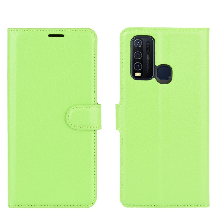 For Vivo Y50/Y30 Litchi Texture Horizontal Flip Protective Case with Holder & Card Slots & Wallet