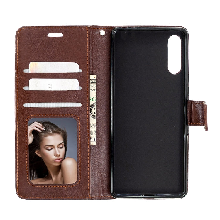 For Sony Xperia L4 Crazy Horse Texture Horizontal Flip Leather Case with Holder & Card Slots & Wallet & Photo Frame