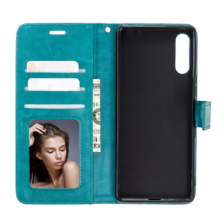 For Sony Xperia L4 Crazy Horse Texture Horizontal Flip Leather Case with Holder & Card Slots & Wallet & Photo Frame