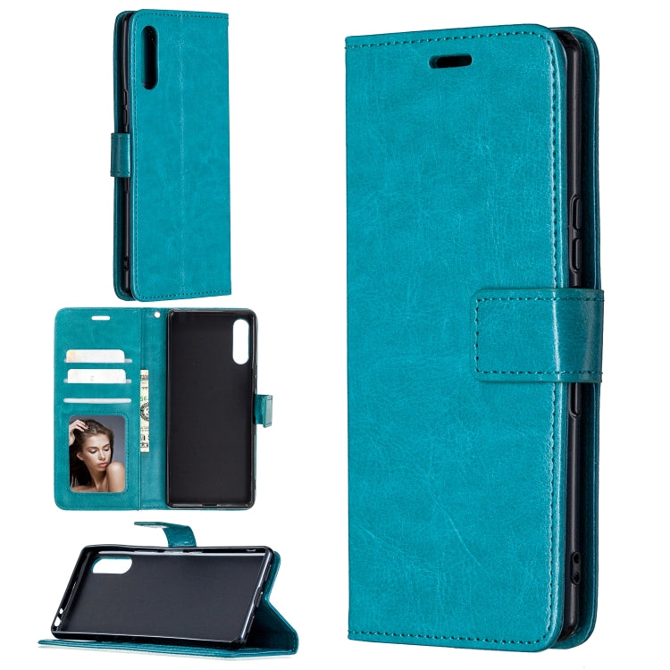 For Sony Xperia L4 Crazy Horse Texture Horizontal Flip Leather Case with Holder & Card Slots & Wallet & Photo Frame