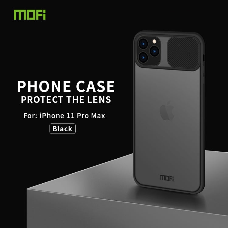 For iPhone 11 Pro Max MOFI Xing Dun Series Translucent Frosted PC + TPU Privacy Anti-glare Shockproof All-inclusive Protective Case
