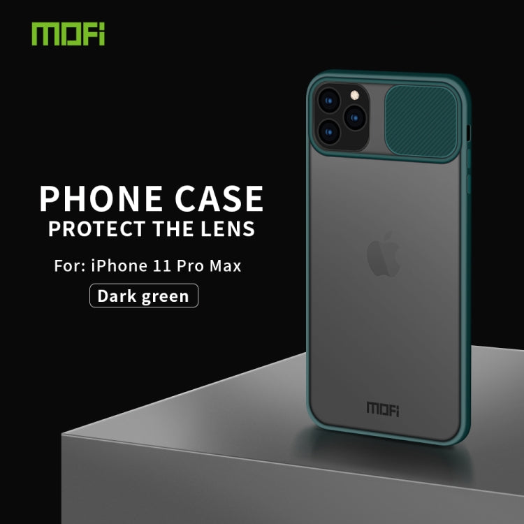 For iPhone 11 Pro Max MOFI Xing Dun Series Translucent Frosted PC + TPU Privacy Anti-glare Shockproof All-inclusive Protective Case
