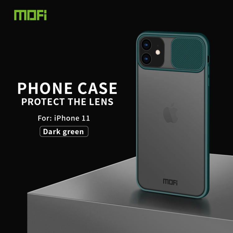 For iPhone 11  MOFI Xing Dun Series Translucent Frosted PC + TPU Privacy Anti-glare Shockproof All-inclusive Protective Case