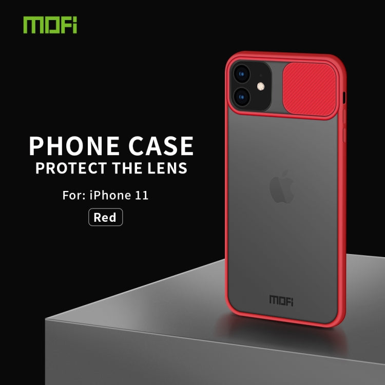 For iPhone 11  MOFI Xing Dun Series Translucent Frosted PC + TPU Privacy Anti-glare Shockproof All-inclusive Protective Case