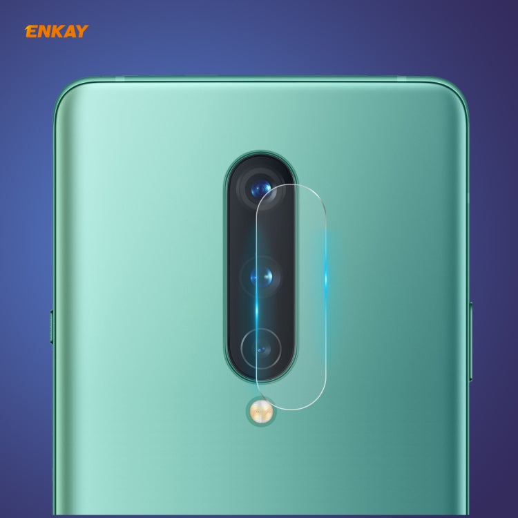 For OnePlus 8 Hat-Prince ENKAY 0.2mm 9H 2.15D Round Edge Rear Camera Lens Tempered Glass Film