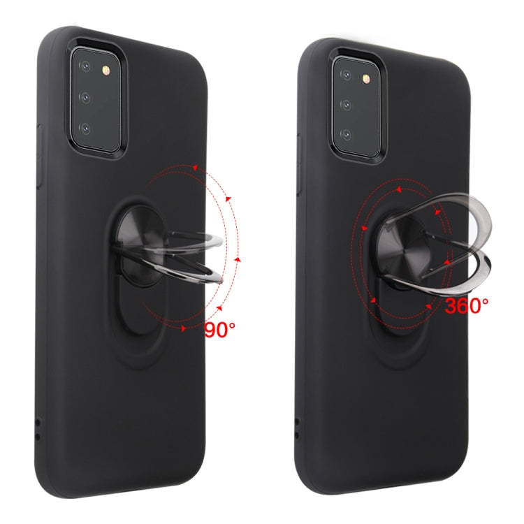 For Samsung Galaxy A03s 164mm 360 Rotary Multifunctional Stent PC+TPU Case with Magnetic Invisible Holder