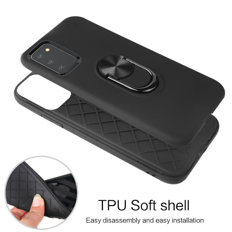For Samsung Galaxy A03s 164mm 360 Rotary Multifunctional Stent PC+TPU Case with Magnetic Invisible Holder