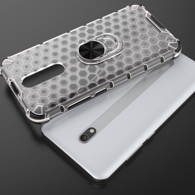 For Xiaomi Redmi 8 Shockproof Honeycomb PC + TPU Ring Holder Protection Case