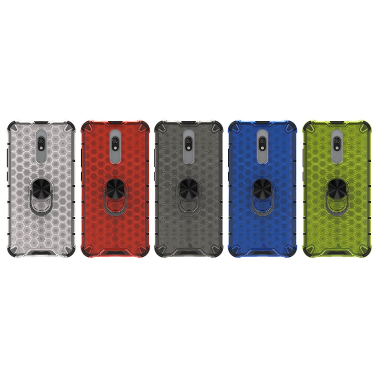 For Xiaomi Redmi 8 Shockproof Honeycomb PC + TPU Ring Holder Protection Case