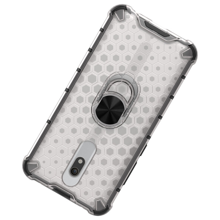 For Xiaomi Redmi 8 Shockproof Honeycomb PC + TPU Ring Holder Protection Case