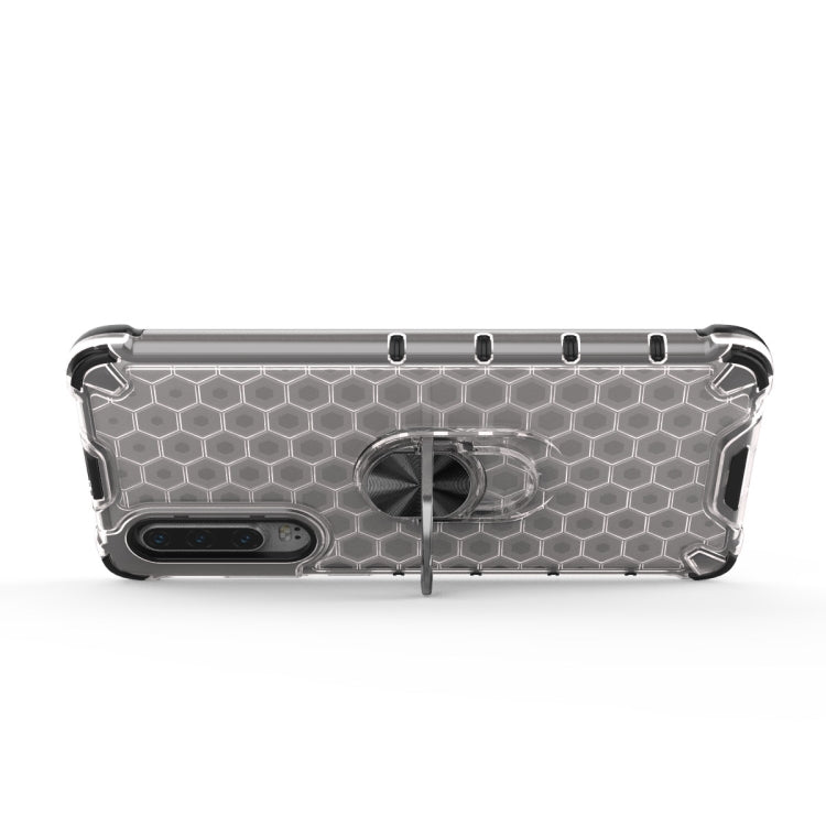 For Xiaomi Mi CC9 Shockproof Honeycomb PC + TPU Ring Holder Protection Case