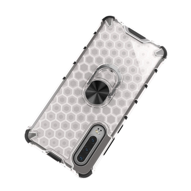 For Xiaomi Mi CC9 Shockproof Honeycomb PC + TPU Ring Holder Protection Case