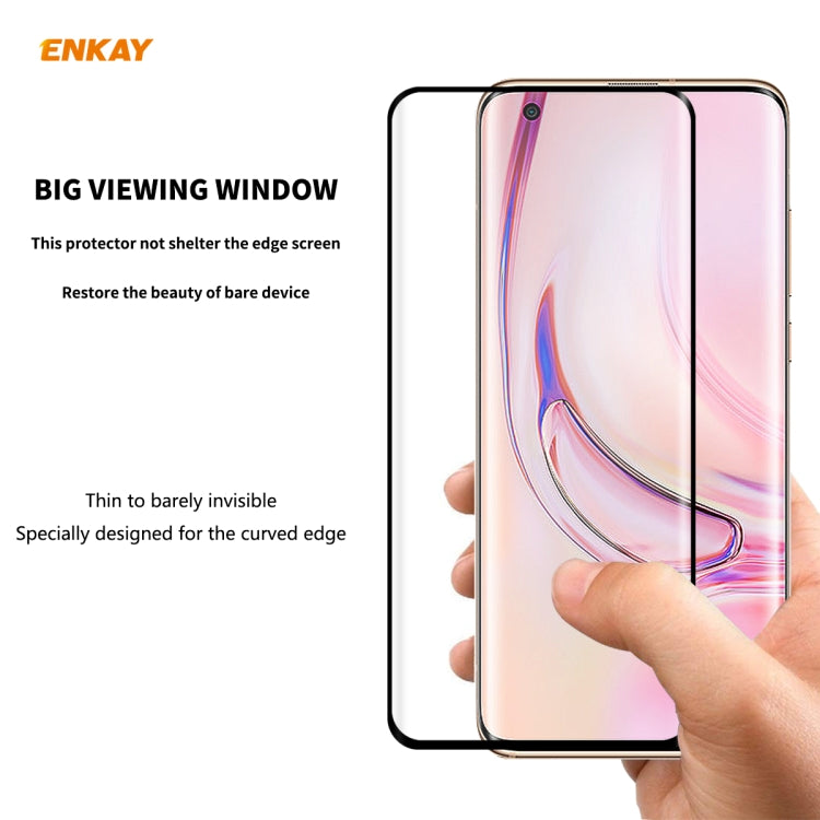 For Xiaomi  10 / 10 Pro ENKAY Hat-Prince 0.26mm 9H 3D Full Glue Explosion-proof Full Screen Curved Heat Bending Tempered Glass Film