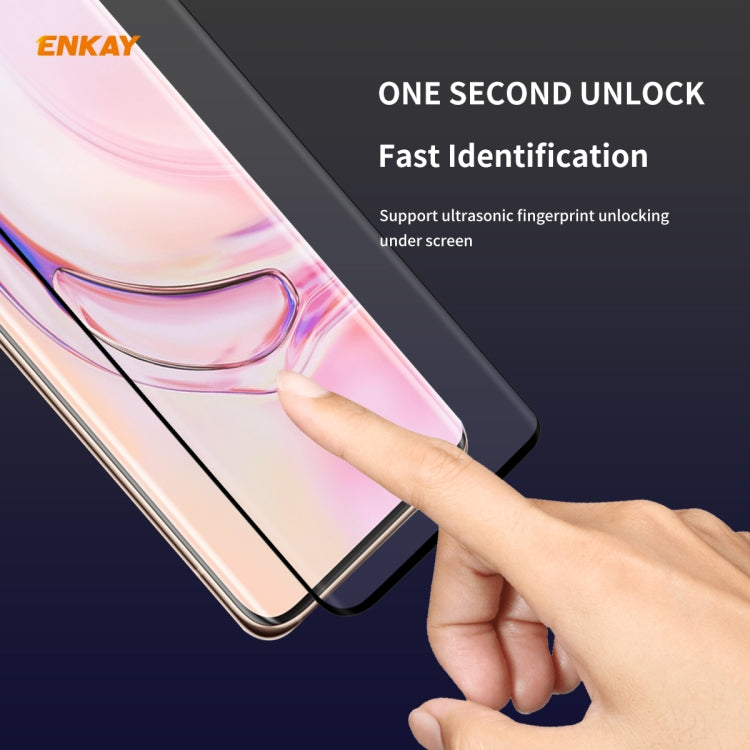 For Xiaomi  10 / 10 Pro ENKAY Hat-Prince 0.26mm 9H 3D Full Glue Explosion-proof Full Screen Curved Heat Bending Tempered Glass Film