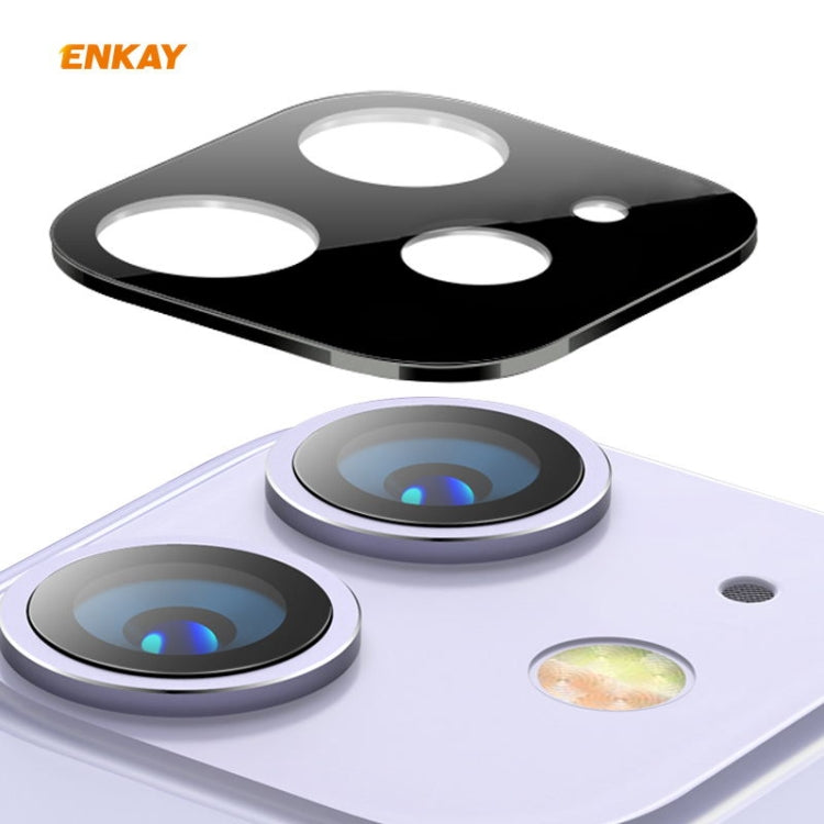 For iPhone 11 Hat-Prince ENKAY Rear Camera Lens Film Aluminium Alloy + PMMA Full Coverage Protector