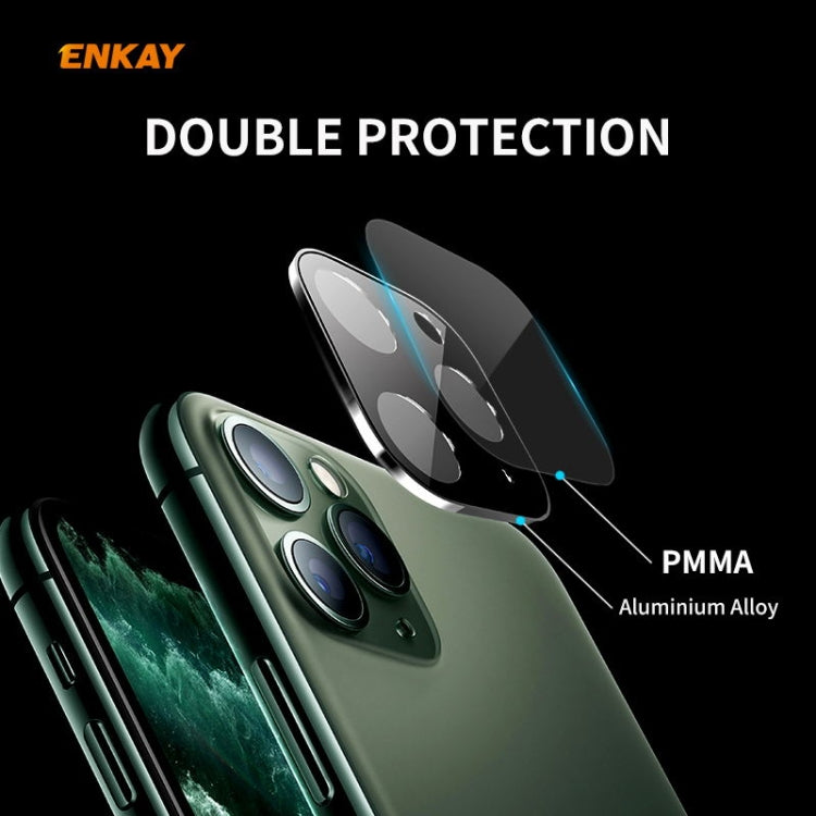 For iPhone 11 Hat-Prince ENKAY Rear Camera Lens Film Aluminium Alloy + PMMA Full Coverage Protector