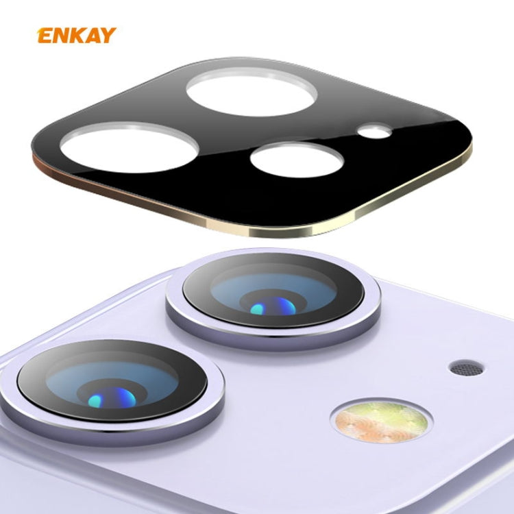 For iPhone 11 Hat-Prince ENKAY Rear Camera Lens Film Aluminium Alloy + PMMA Full Coverage Protector