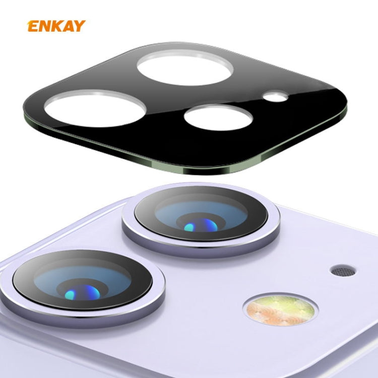 For iPhone 11 Hat-Prince ENKAY Rear Camera Lens Film Aluminium Alloy + PMMA Full Coverage Protector