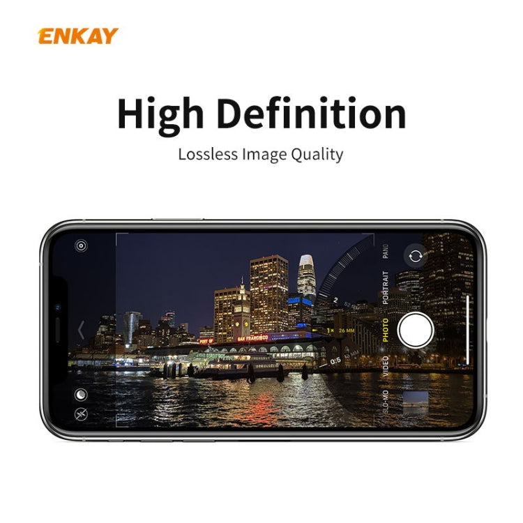 For iPhone 11 Hat-Prince ENKAY Rear Camera Lens Film Aluminium Alloy + PMMA Full Coverage Protector