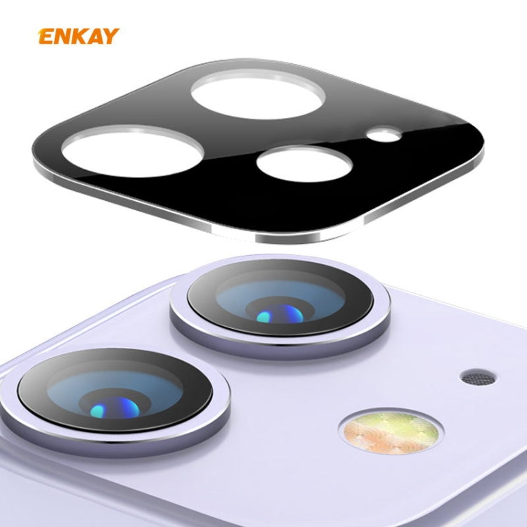 For iPhone 11 Hat-Prince ENKAY Rear Camera Lens Film Aluminium Alloy + PMMA Full Coverage Protector