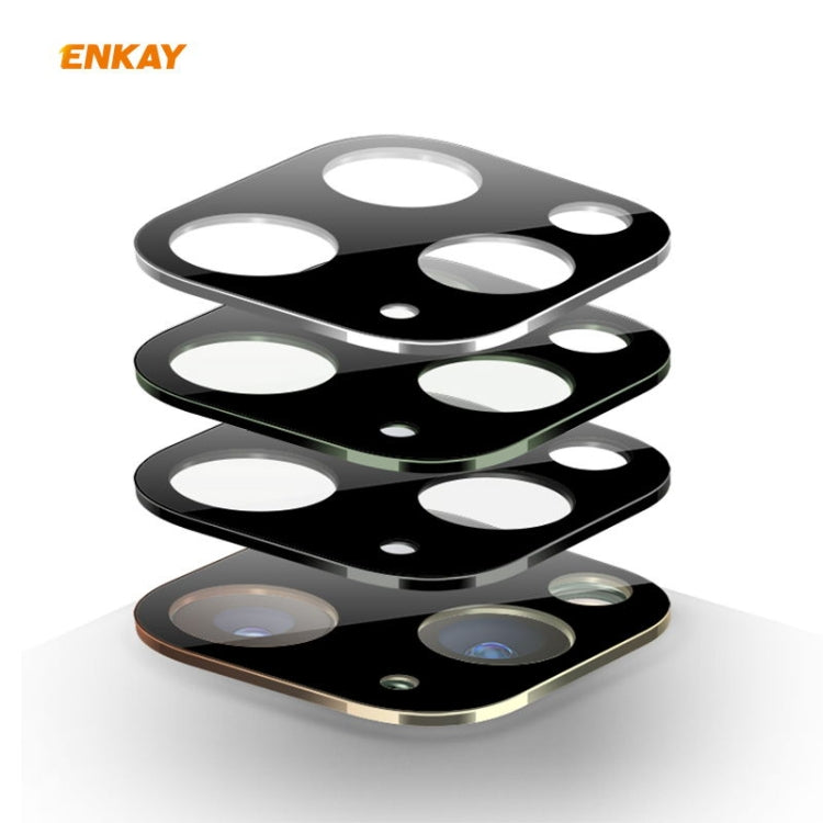 For iPhone 11 Pro / 11 Pro Max Hat-Prince ENKAY Rear Camera Lens Film Aluminium Alloy+PMMA Full Coverage Protector