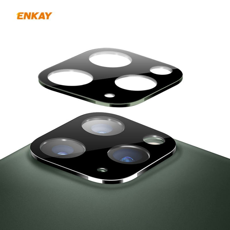 For iPhone 11 Pro / 11 Pro Max Hat-Prince ENKAY Rear Camera Lens Film Aluminium Alloy+PMMA Full Coverage Protector