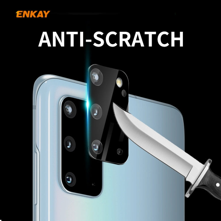 For Samsung Galaxy S20+ Hat-Prince ENKAY Rear Camera Lens Film Aluminium Alloy+PMMA Full Coverage Protector