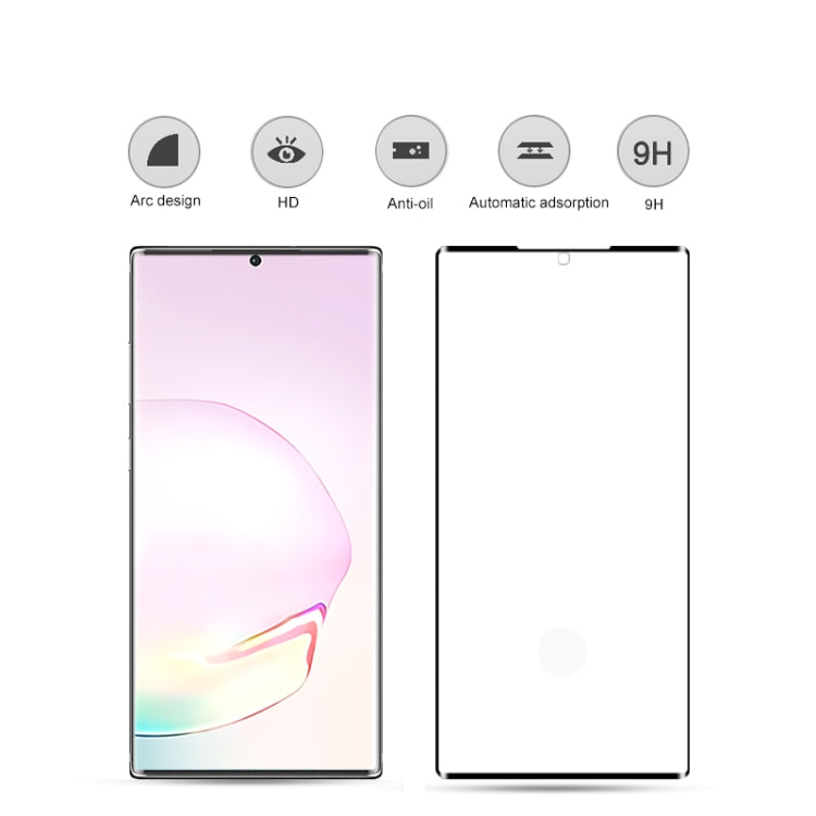 For Samsung Galaxy Note20 5G mocolo 0.33mm 9H 3D Curved Full Screen Tempered Glass Film, Fingerprint Unlock Support