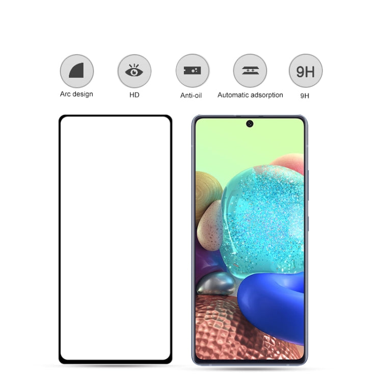 For Samsung Galaxy A71 5G 2 PCS mocolo 0.33mm 9H 2.5D Full Glue Tempered Glass Film