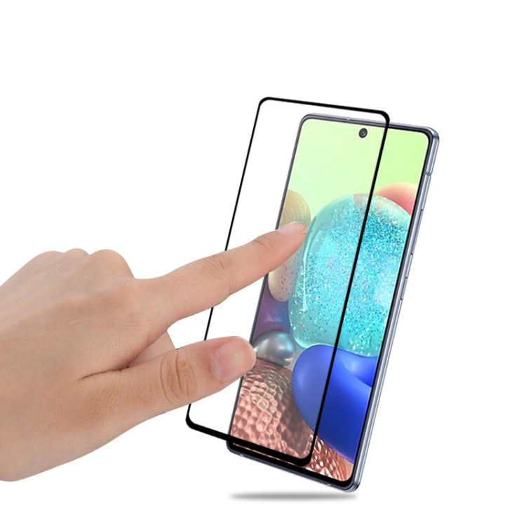 For Samsung Galaxy A71 5G 2 PCS mocolo 0.33mm 9H 2.5D Full Glue Tempered Glass Film