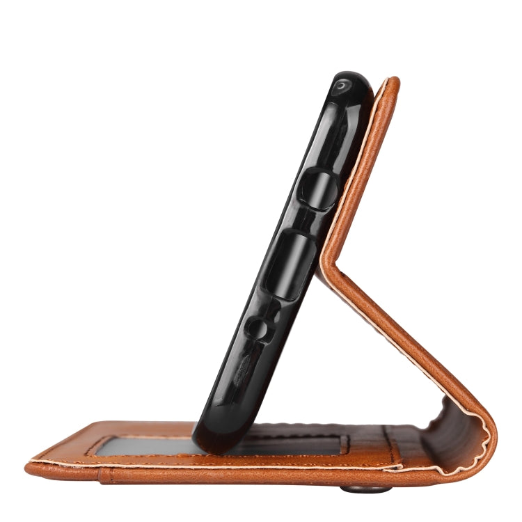 Knead Skin Texture Horizontal Flip Leather Case for Galaxy J7 DUO / J720F, with Photo Frame & Holder & Card Slots & Wallet